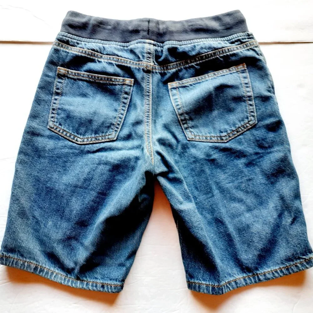 Gymboree Boys Shorts Jean Pull On Jorts Denim Elastic Waist 10